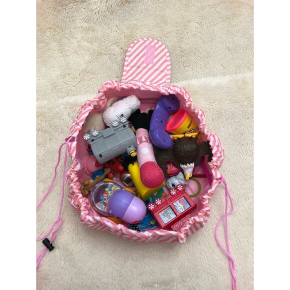 Cosmetic/ toy catch all bag- Navy blue fox - Picture 6 of 8